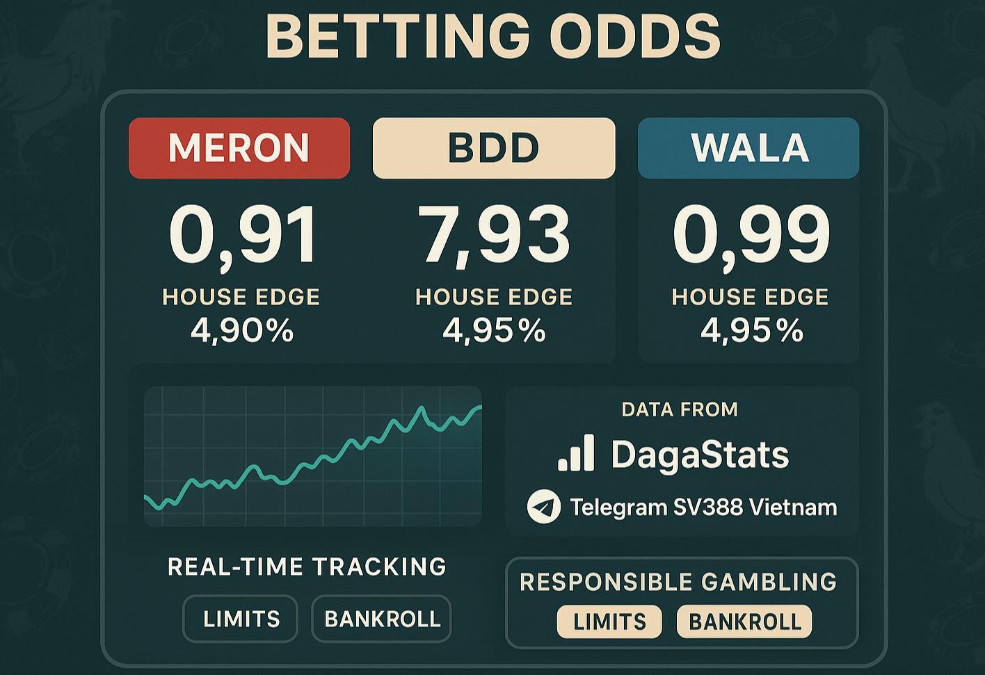 Bảng kèo, tỷ lệ cược Odds
